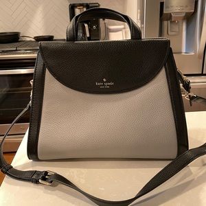 Kate Spade Cobble Hill Medium Adrien Leather Color Block Satchel Crossbody Bag